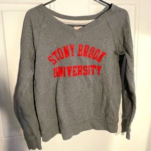 Women's Grey SUNY Stony Brook Sweatshirt. S
